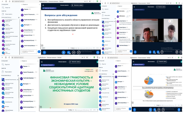 Вебинар ФСМЦ – СКФО «Финансовая грамотность и экономическая культура - необходимое условие социокультурной адаптации иностранных студентов»